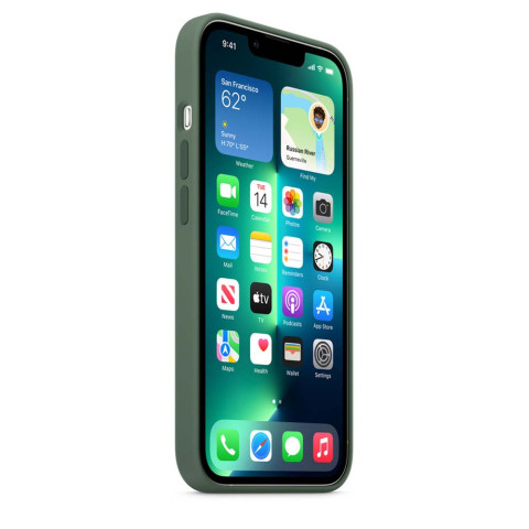 Чехол LUX Silicone Case для iPhone 13 Pro Eucalyptus with MagSafe